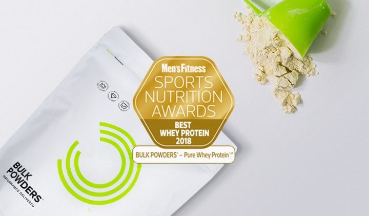 Mens Fitness Sports Nutrition Awards Best Whey Protein 2018 | BULK POWDERS®