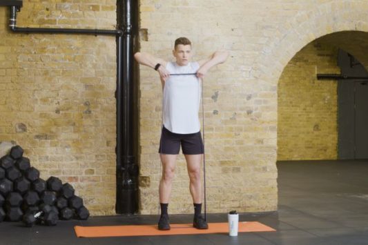 resistance band home workout with alex cleland