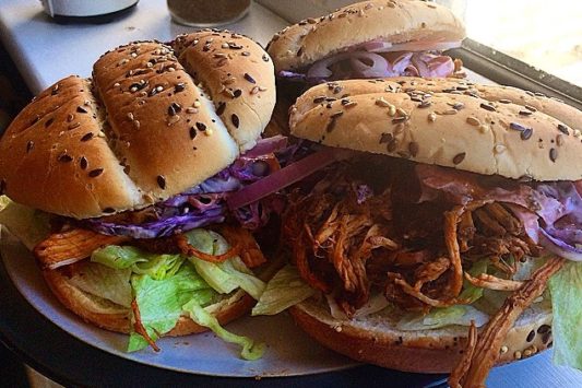 BBQ pulled pork burger image