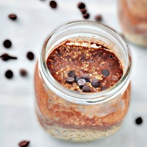 overnight oats med choklad och kaffe