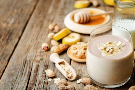 instant oats banana smoothie